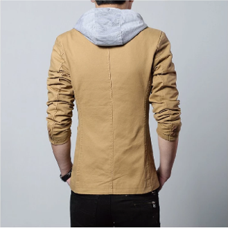 Men's Street Style Hooded Blazer