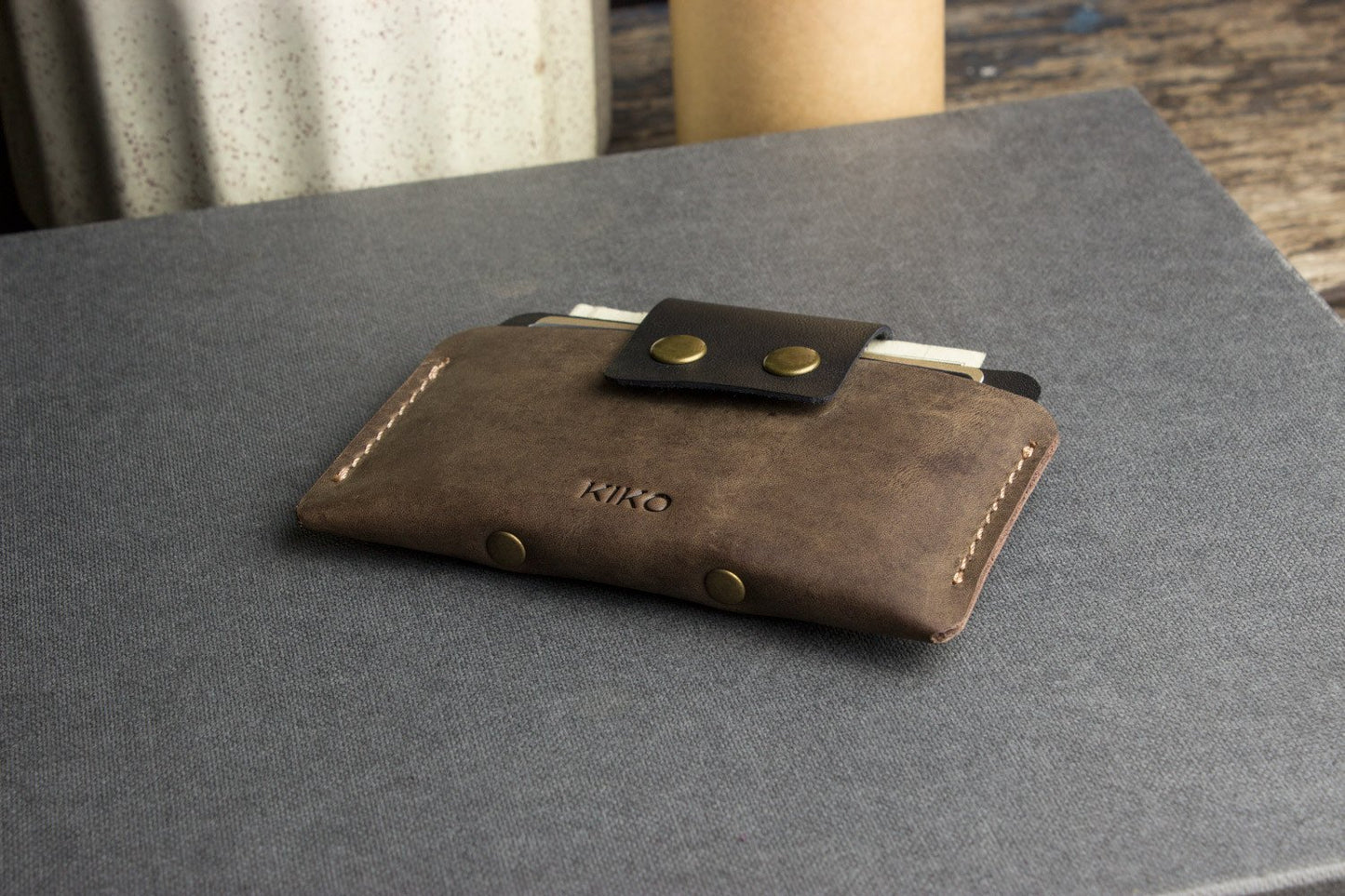Sleek Genuine Leather Card Holder for Stylish Organization
