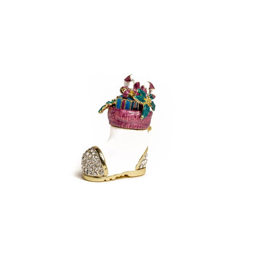 Decorated Christmas Shoe Trinket Box