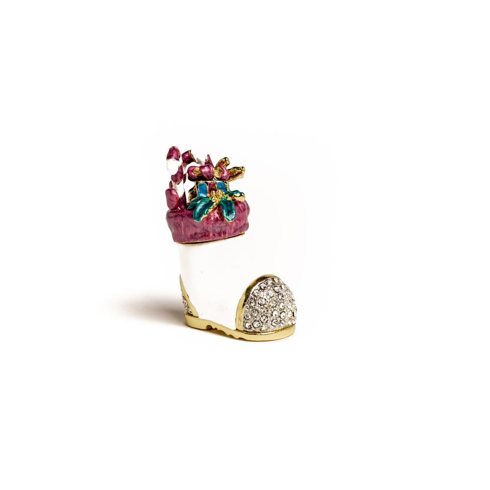 Decorated Christmas Shoe Trinket Box
