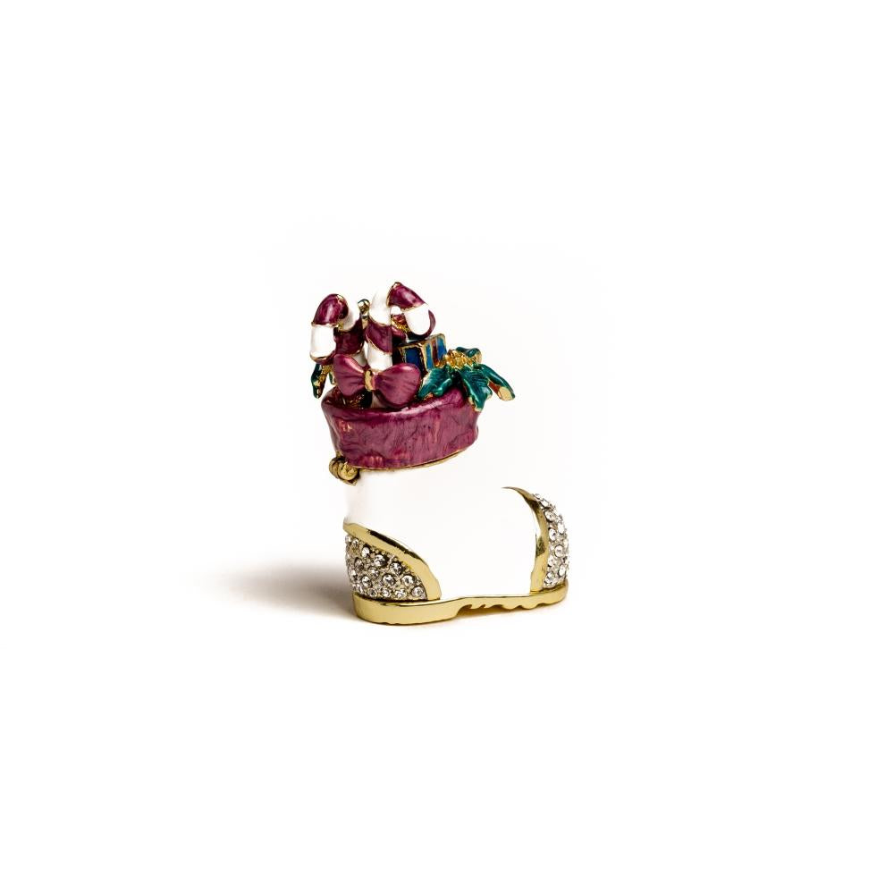 Decorated Christmas Shoe Trinket Box