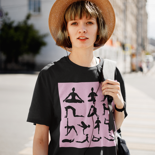 Elevate Your Zen: Yoga Sanctuary Print T-Shirt for Ultimate Comfort