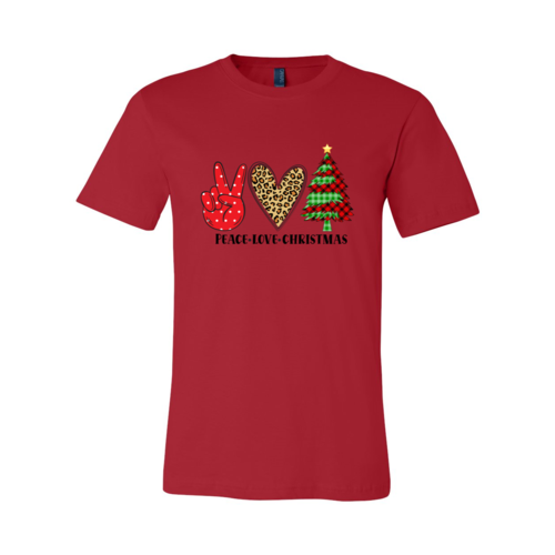 Festive Serenity Tee - Peace Love Christmas Unisex T-Shirt
