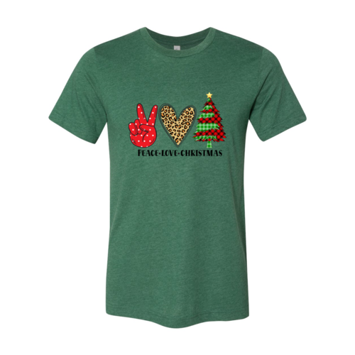 Festive Serenity Tee - Peace Love Christmas Unisex T-Shirt