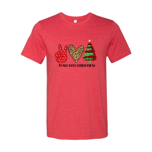 Festive Serenity Tee - Peace Love Christmas Unisex T-Shirt