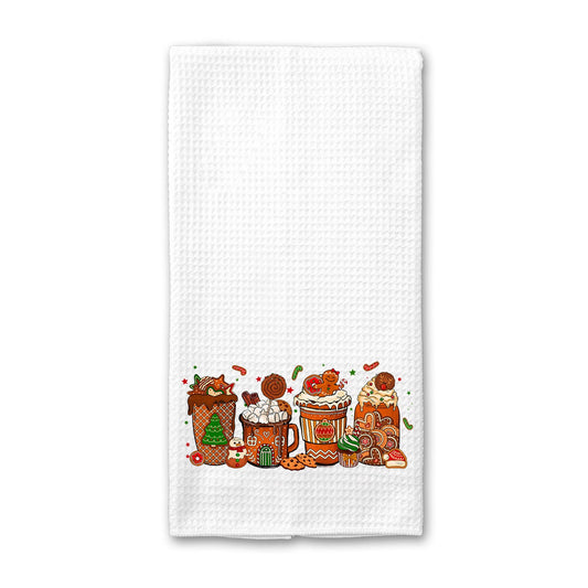 Christmas Drinks Kitchen Towel