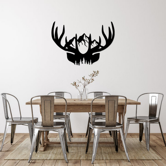 Rustic Outdoors 'Deer Antler Mountains' by Badger Steel USA