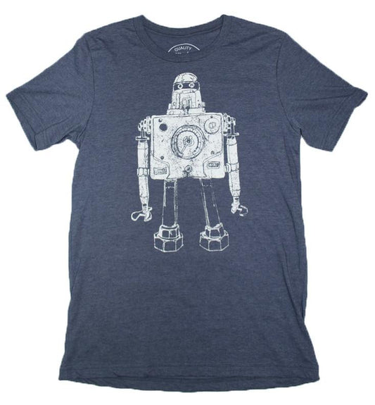 Sci-Fi Themed 'Mr. Roboto' Heather Navy Men's T-Shirt