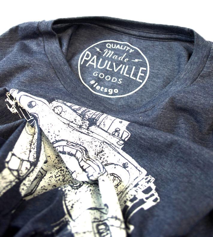 Sci-Fi Themed 'Mr. Roboto' Heather Navy Men's T-Shirt