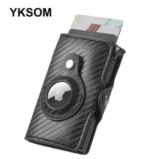 Premium Leather Wallet with Airtag Tracker Case