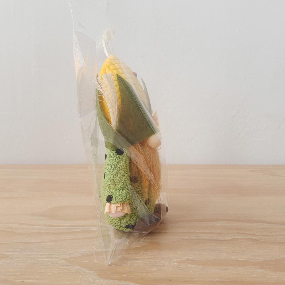 Harvest Gnome Sweethearts | Handmade Corn Husk Mr. & Mrs. Gnomes | Whimsical Autumnal Plush Decor