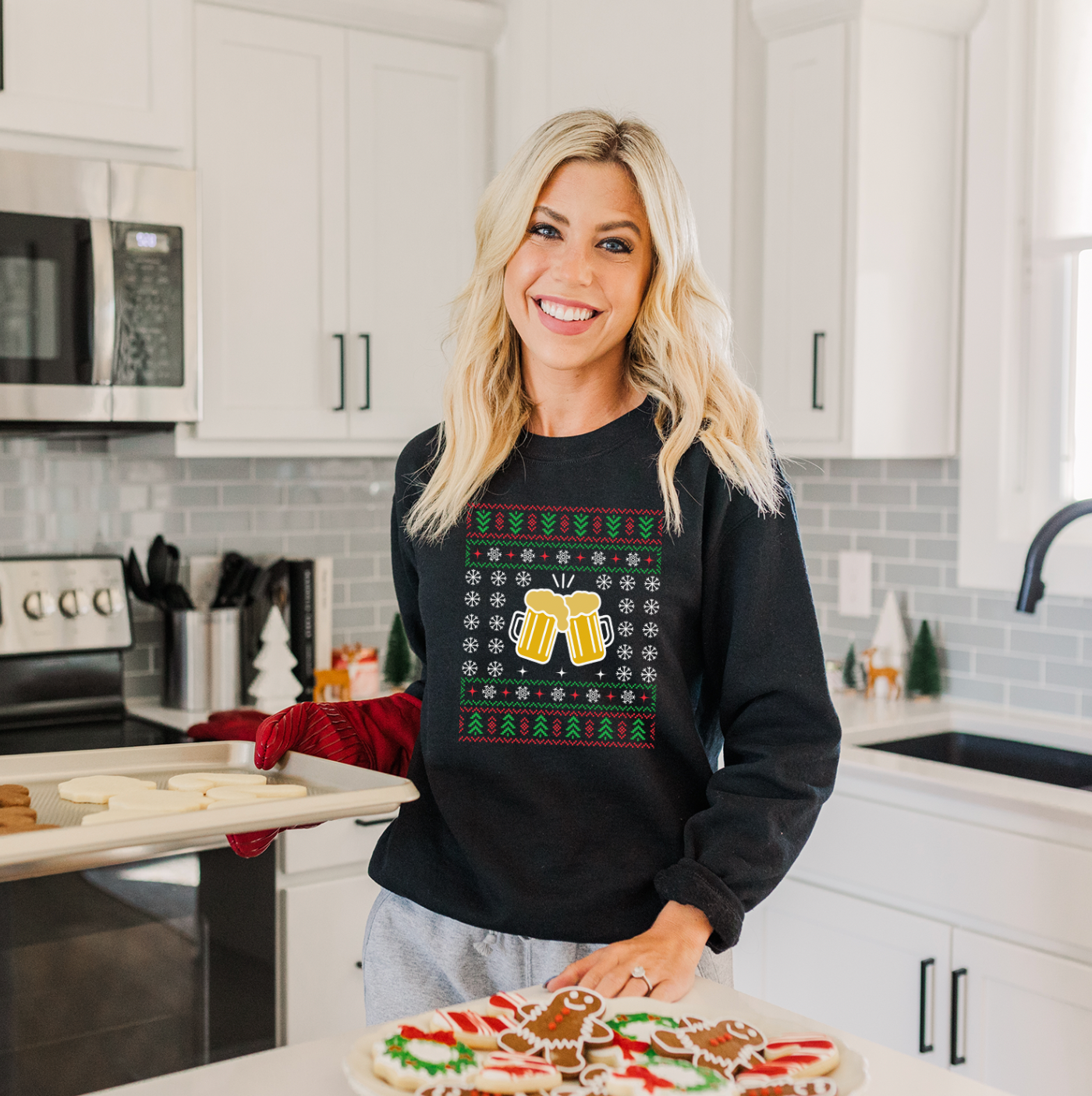 Hoppy Holidays: Christmas Beer Ugly Sweatshirt