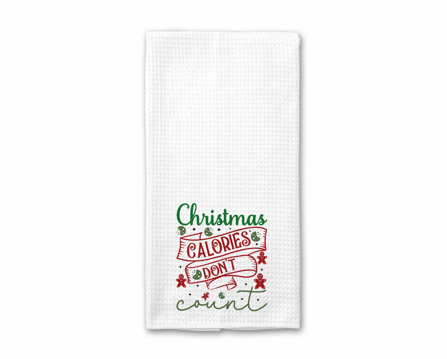 Christmas Calories Don't Count Kitchen Towel
