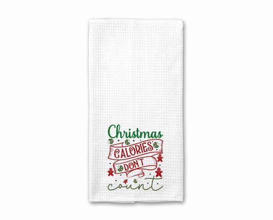 Christmas Calories Don't Count Kitchen Towel
