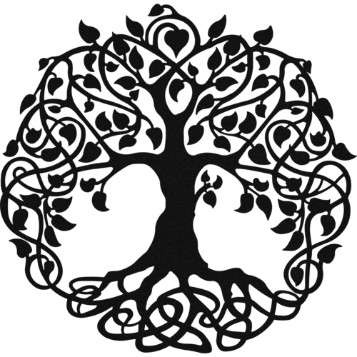 Elven Enchantment 'Tree of Life' Metal Wall Art by Badger Steel USA