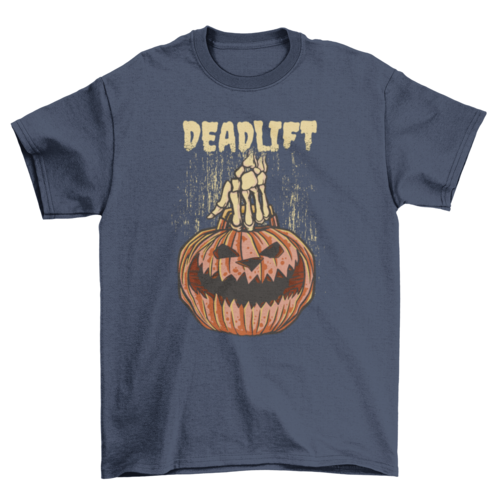 Pumpkin "Deadlift" Halloween T-Shirt
