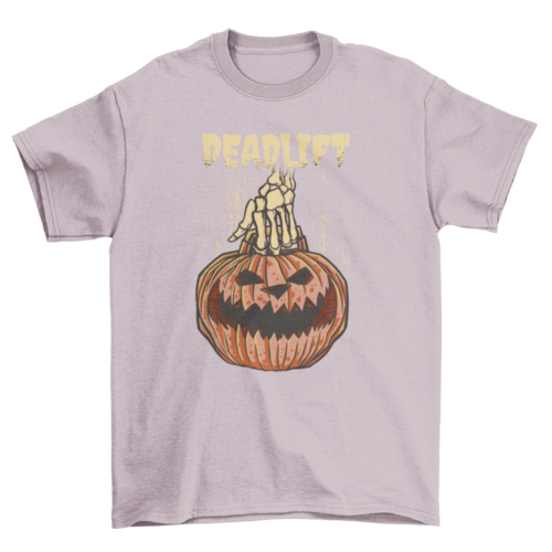 Pumpkin "Deadlift" Halloween T-Shirt