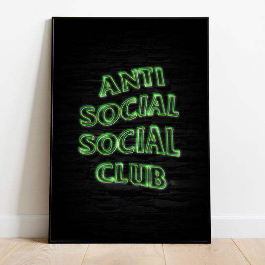 "ANTI SOCIAL SOCIAL CLUB" Wall Poster