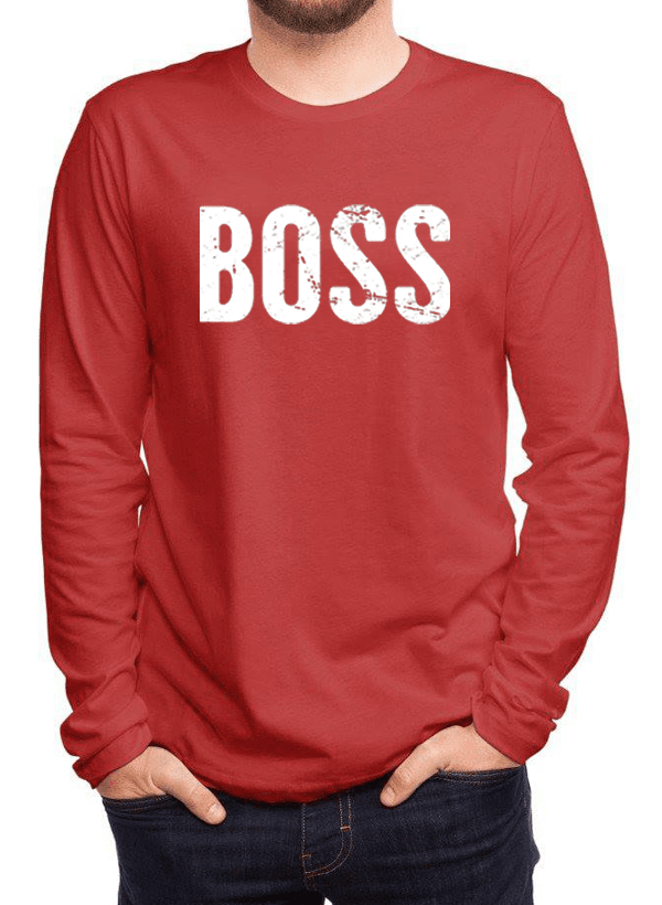 "Boss" Full Sleeves Men's T-shirt