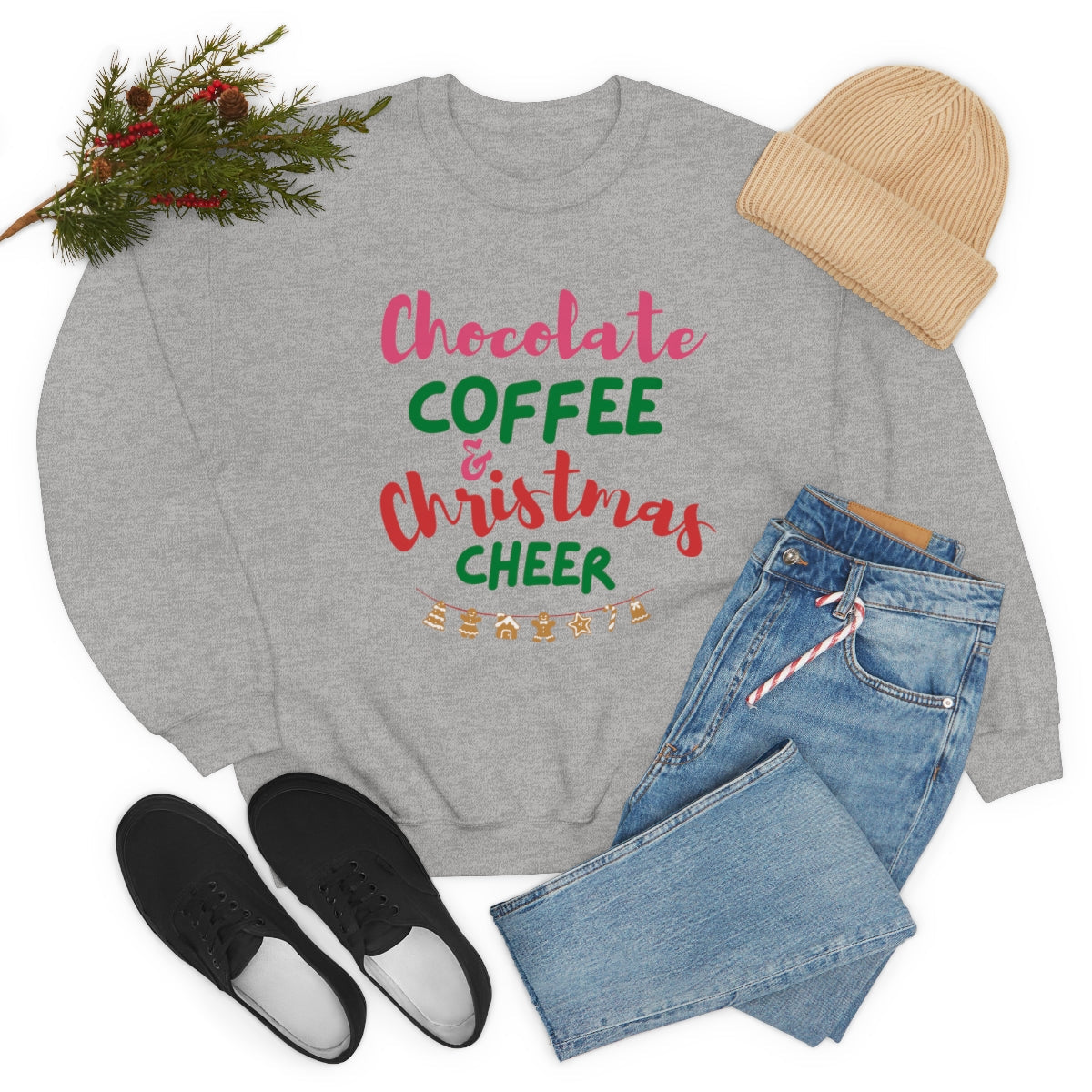 Joyful Comfort: Women's Christmas Cheer Sweatshirt
