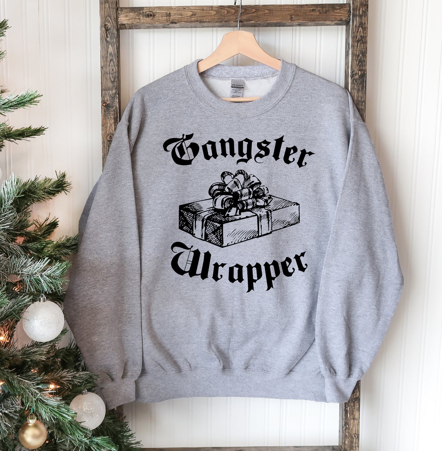 "Gangsta Wrapper" Hip-Hop Holiday Sweatshirt