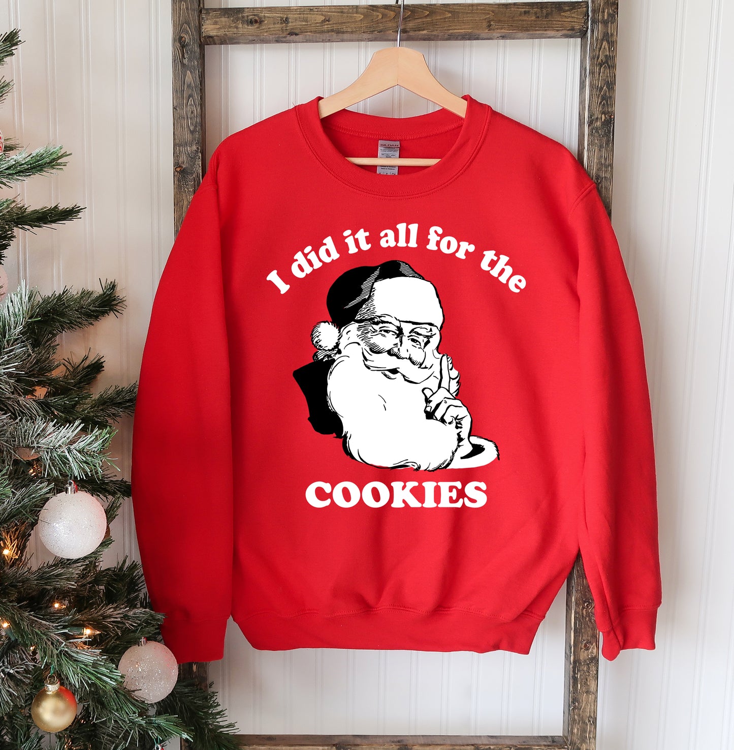 Cookie Crusader - 'I Did It All For The Cookies' Festive Sweatshirt