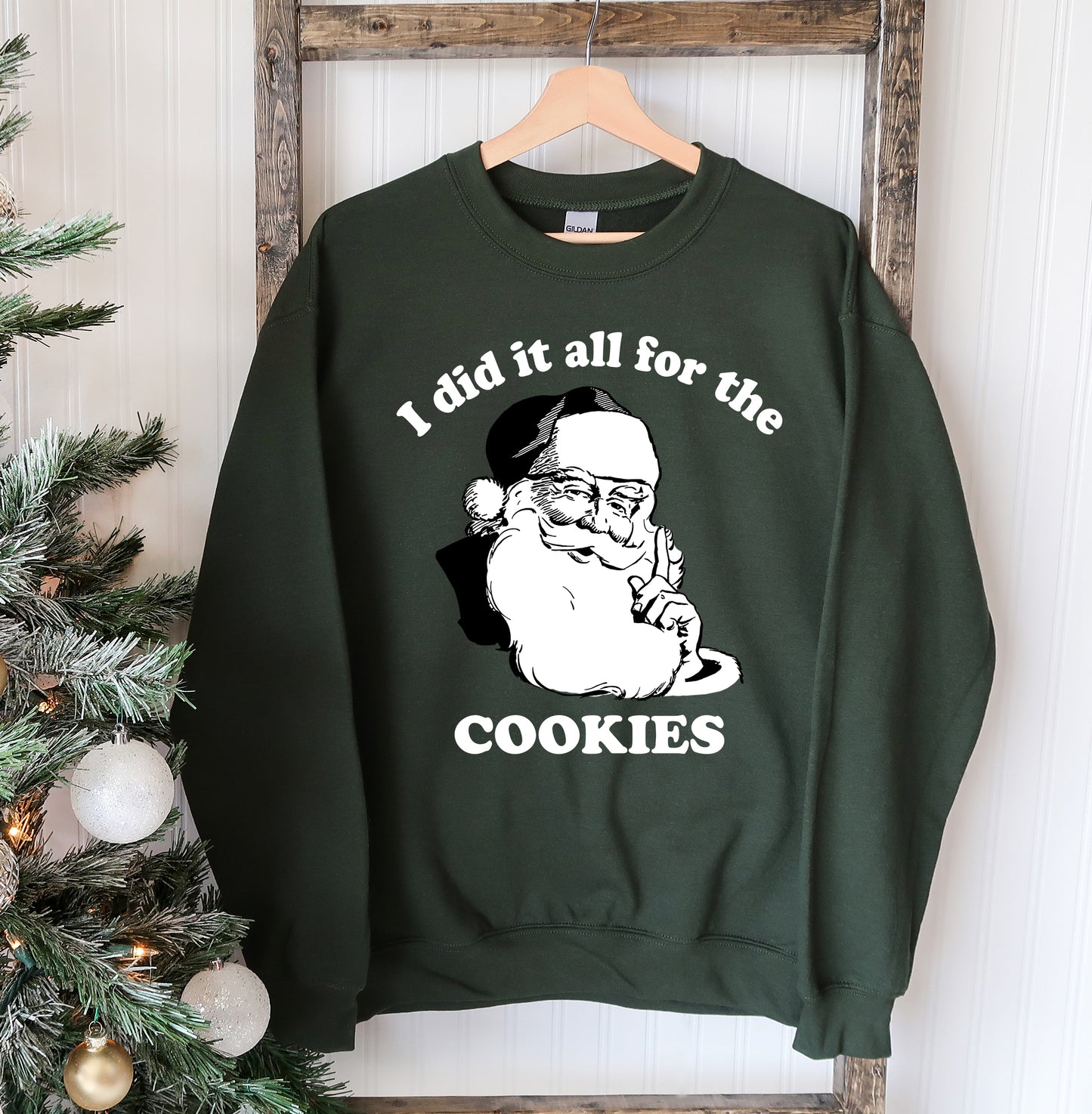 Cookie Crusader - 'I Did It All For The Cookies' Festive Sweatshirt