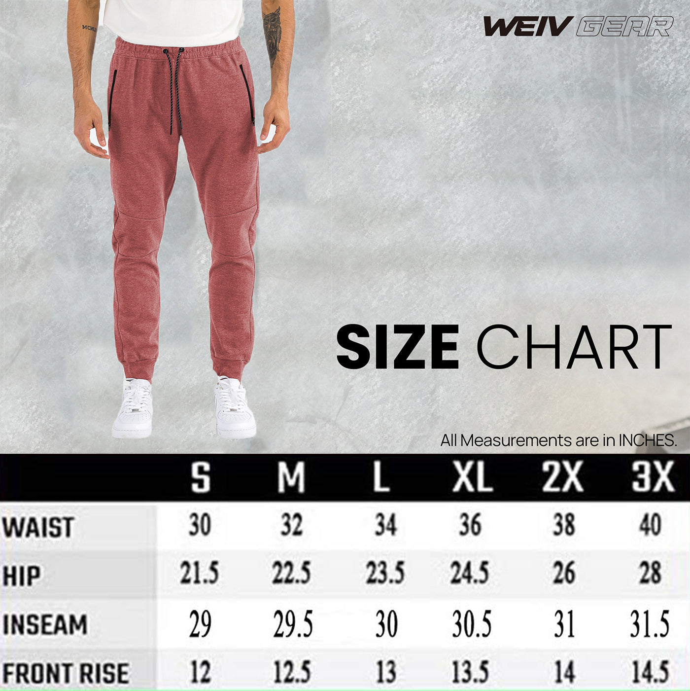 Urban Comfort Men's Heathered Cotton-Blend Sweatpants