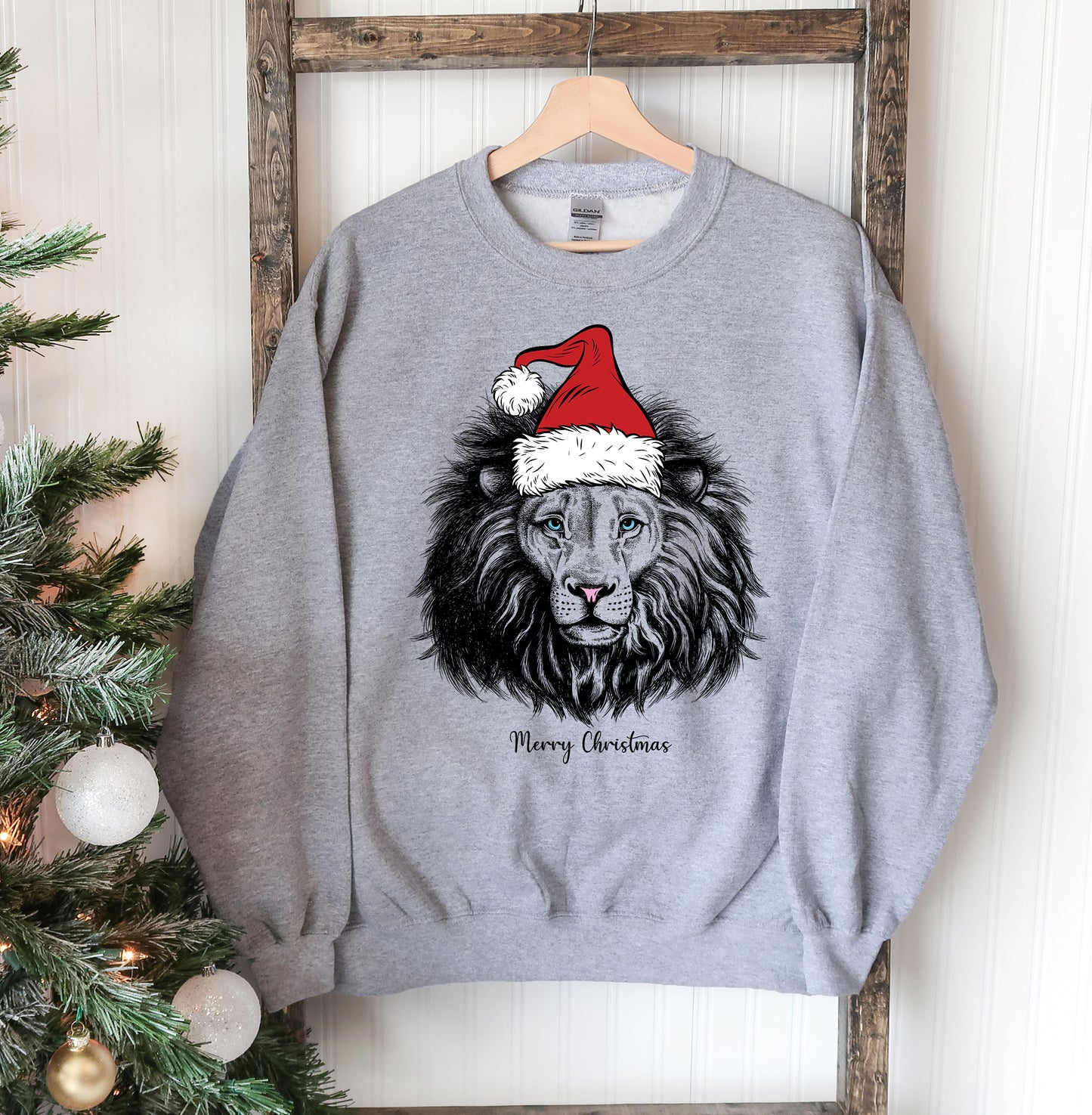 Roaring Sweatshirt for a Wild Christmas