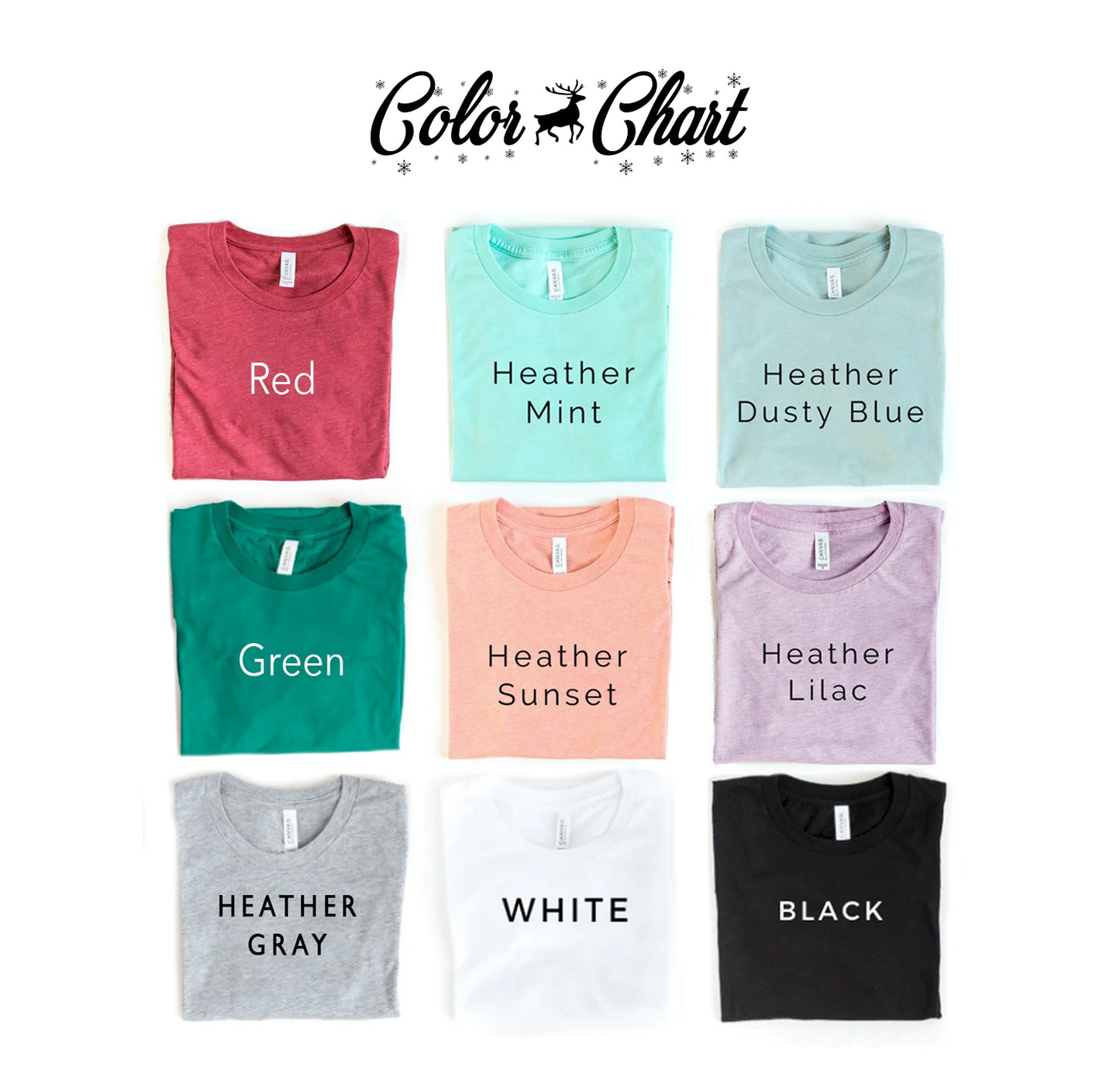 "Peace, Love, Christmas" Premium Cotton T-shirt