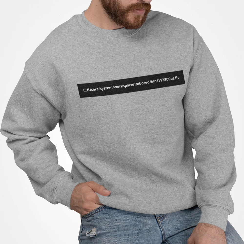 Tech Prodigy Men's Coding-Inspired Multi-Strip Sweatshirt