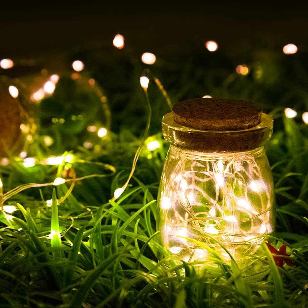 Starry Elegance: 10M Warm White LED USB Copper Wire Christmas Lights