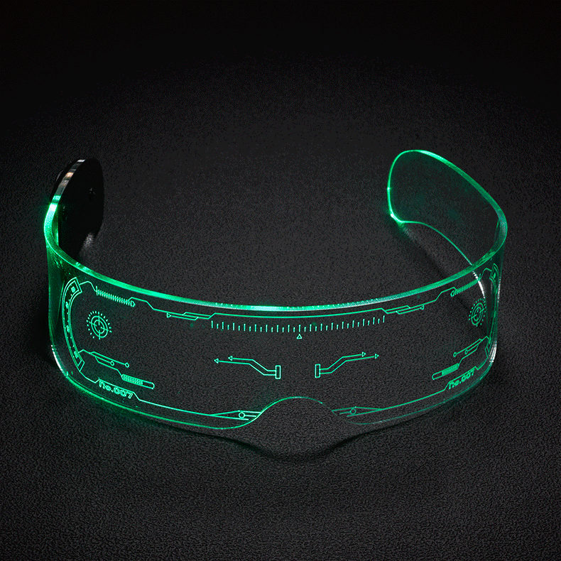 Cyberpunk LED Illuminating Party Goggles