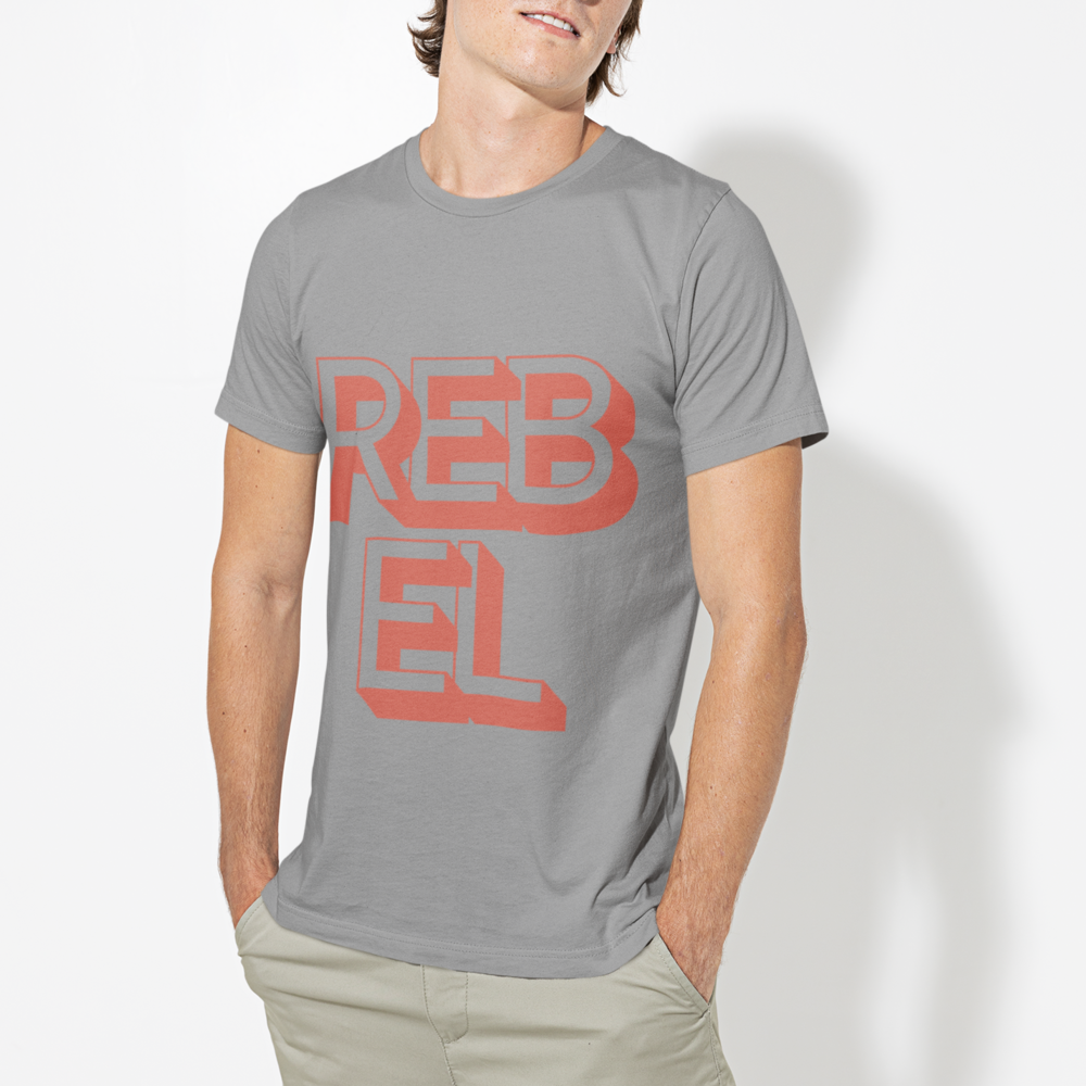 Classic Space Enthusiast: Men's Rebel Logo Cotton Tee