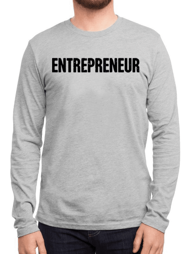 Dynamic Entrepreneur Full-Sleeve Cotton Tee - For the Go-Getter in You