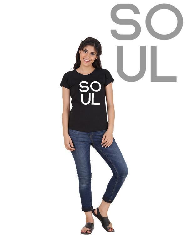 Timeless Love: "Soulmate Classic Couple's T-Shirt Black