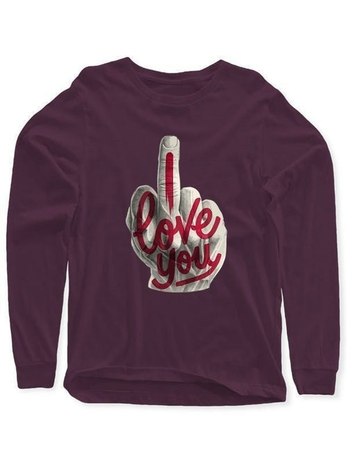 "I Love You" Full Sleeves T-shirt