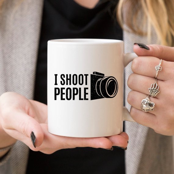 I Shoot People - Photographer's Humor 11oz Ceramic Coffee Mug