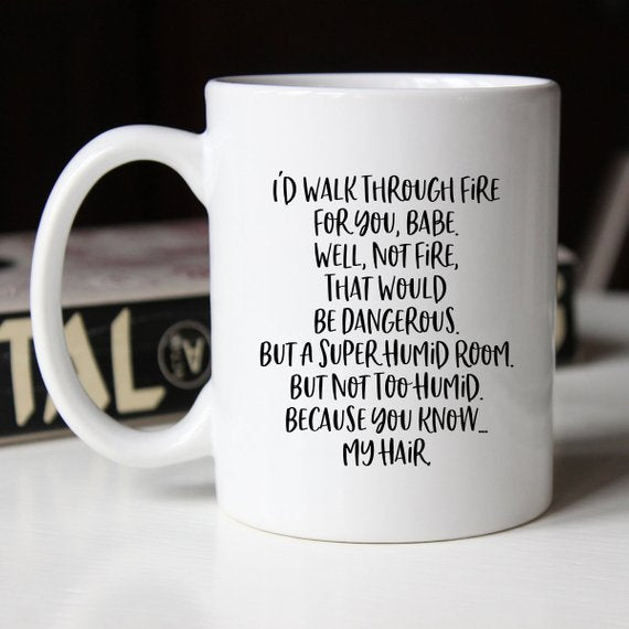 Funny "Walkthrough Fire" Coffee Mug