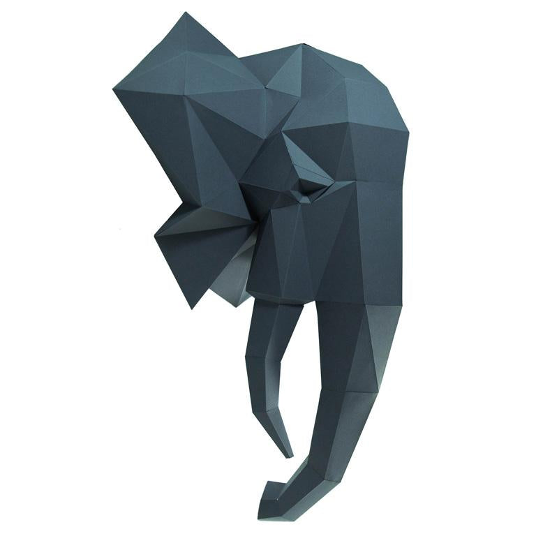 Elephant Head 3D Wall Art