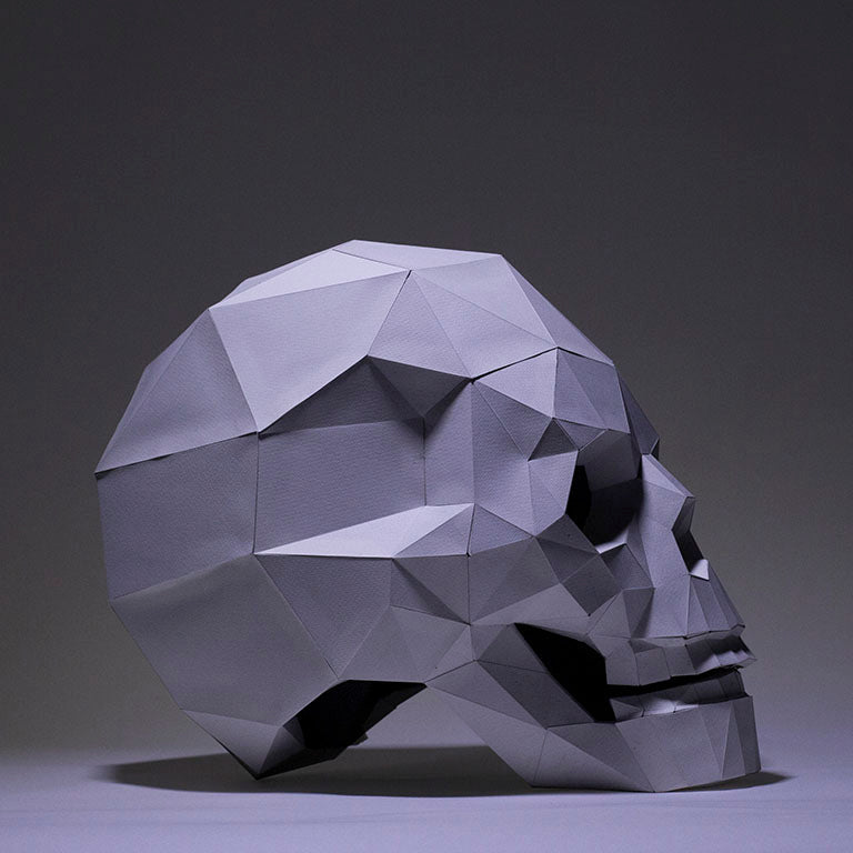 Low Poly Skull 3D Paper Craft