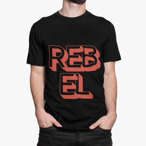 Classic Space Enthusiast: Men's Rebel Logo Cotton Tee