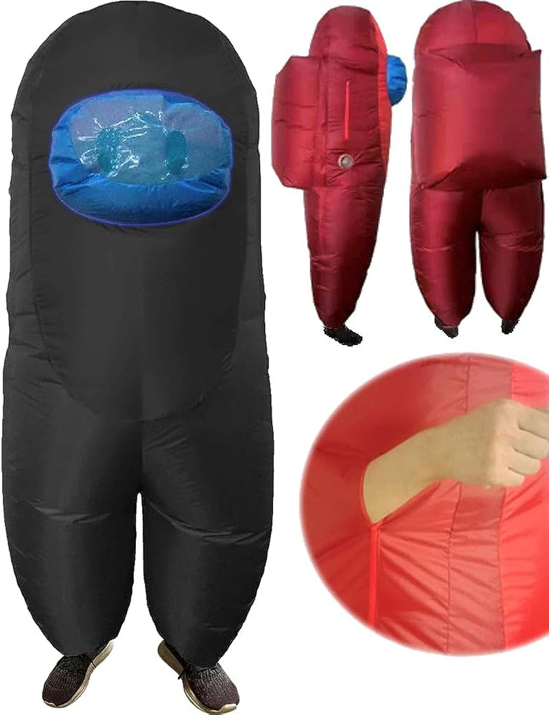 Kid'S Purple Amongst Us Sus Imposter Crewmate Killer Inflatable Costume