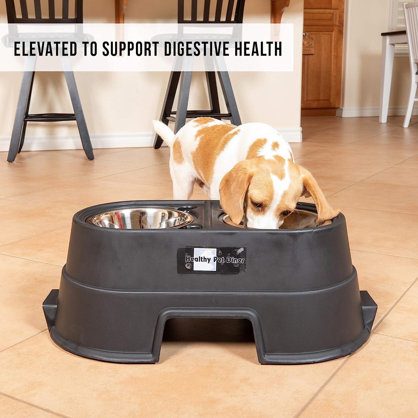 Elevated Dog Food Dish: Comfortable Mealtime | Perfect for Large, Medium & Small Dogs | Choose from 4, 8, or 12 Inches | Stylish Design for Happier Feeding!