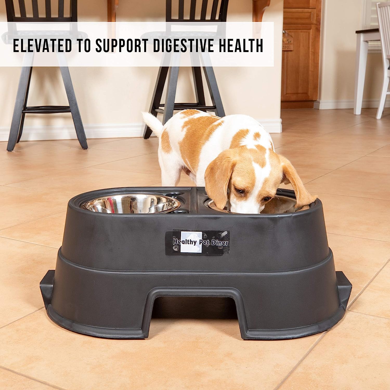 Elevated Dog Food Dish: Comfortable Mealtime | Perfect for Large, Medium & Small Dogs | Choose from 4, 8, or 12 Inches | Stylish Design for Happier Feeding!