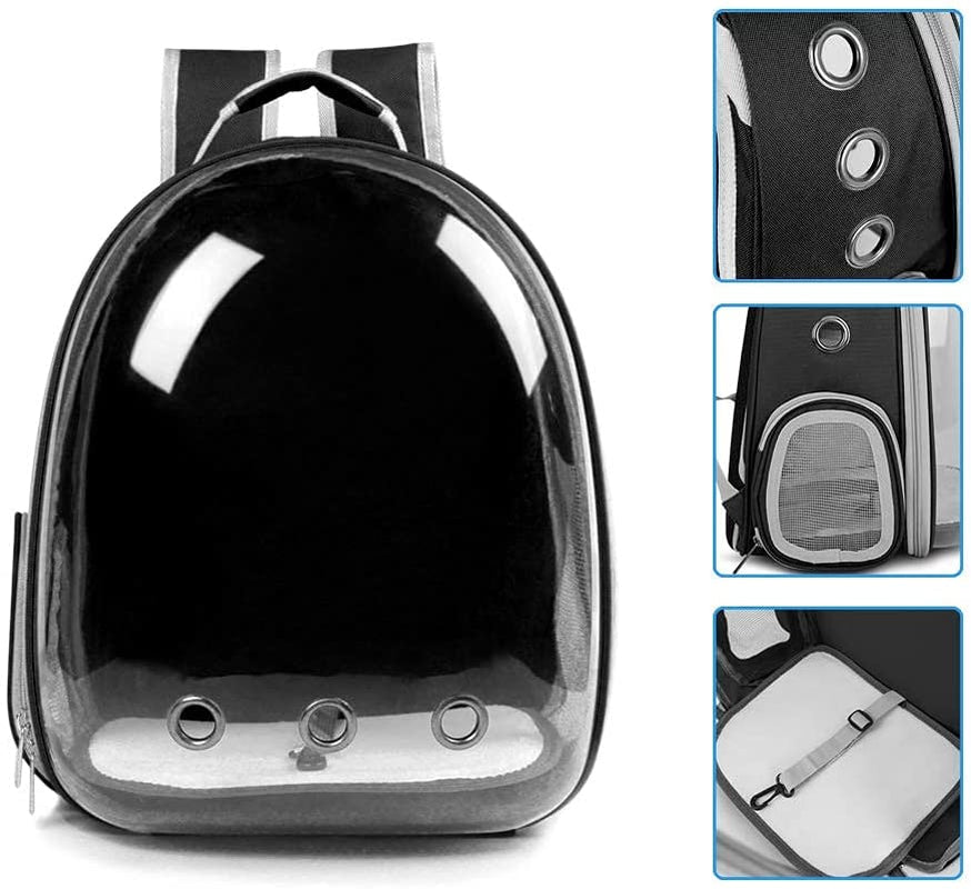 Cat Backpack Carriers Bag, Dog Backpack, Pet Bubble Backpack for Small Cats Puppies Dogs Bunny, Airline-Approved Ventilate Transparent Capsule Backpack for Travel, Hiking and Outdoor Use