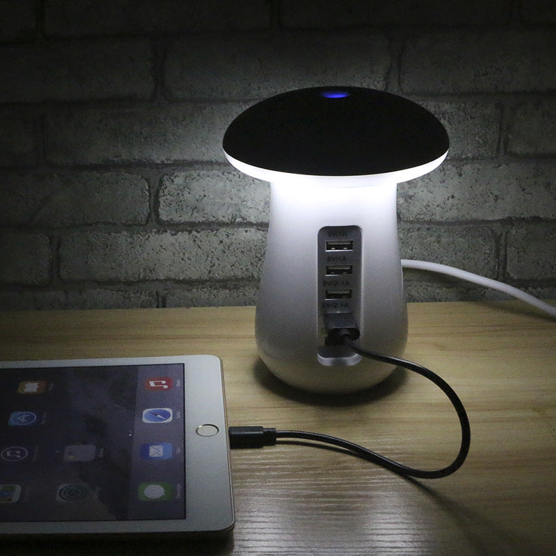 Mushroom Lamp LED Lamp Holder USB Charger