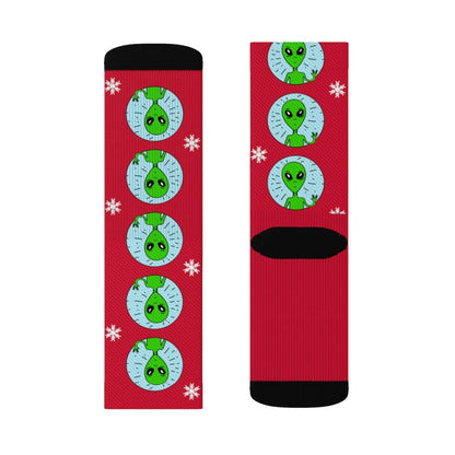 Holiday Socks | Funny Alien Socks