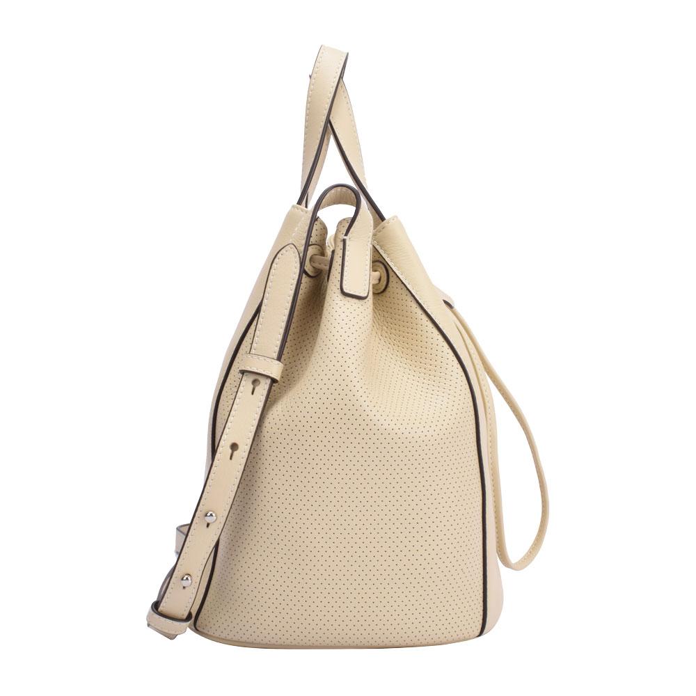 Maria Carla Elegance: Women's Cream Soft Grain Leather Handbag