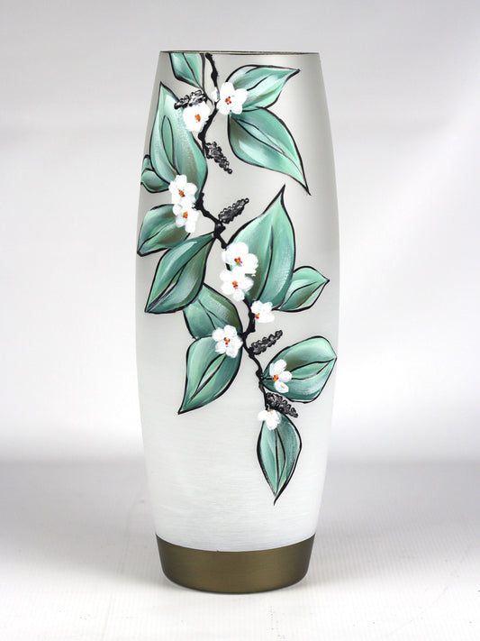 Floor Green Art Decorative Glass Vase